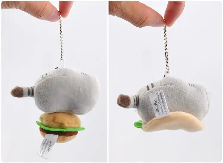 burger cat plush