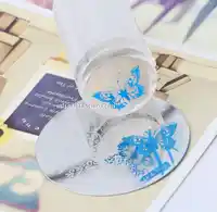 30 ピース/ロット新ホワイトゼリーネイルアートスタン、爪甲ツールクリアネイルスタンパーとスクレーパー 2.8 センチメートル