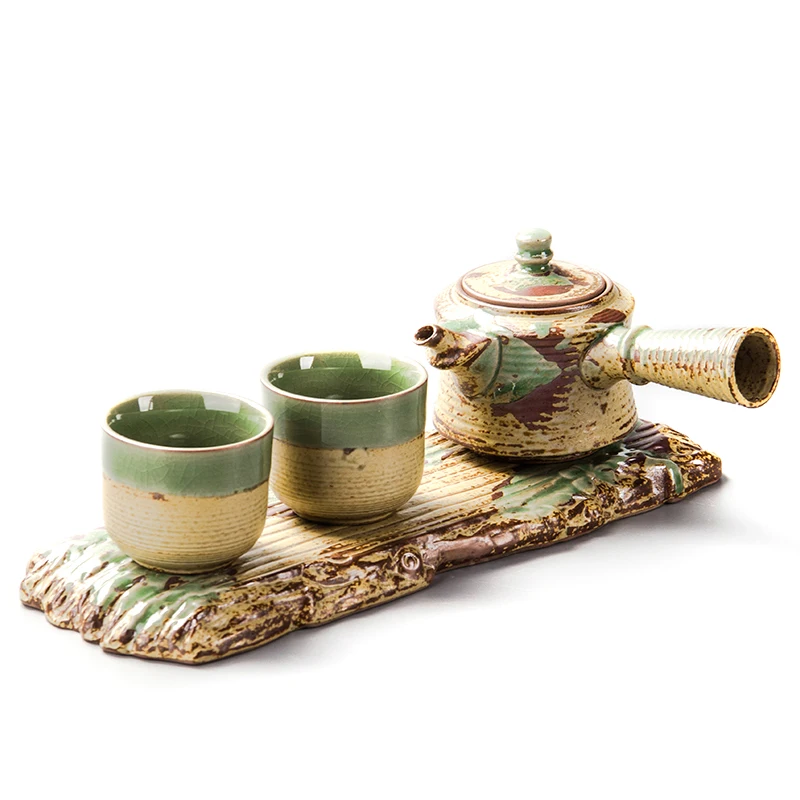 Exquisite Tea Set pottery China Kung fu tea set for balck Travel Ceramic One teapot Two cups B006 | Дом и сад