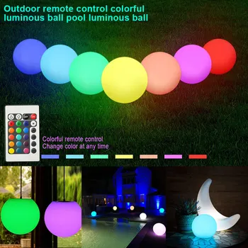 

Solar LED Light Ball Cordless Night Lights with Remote Control Rechargeable Pool Floating Orb HVR88