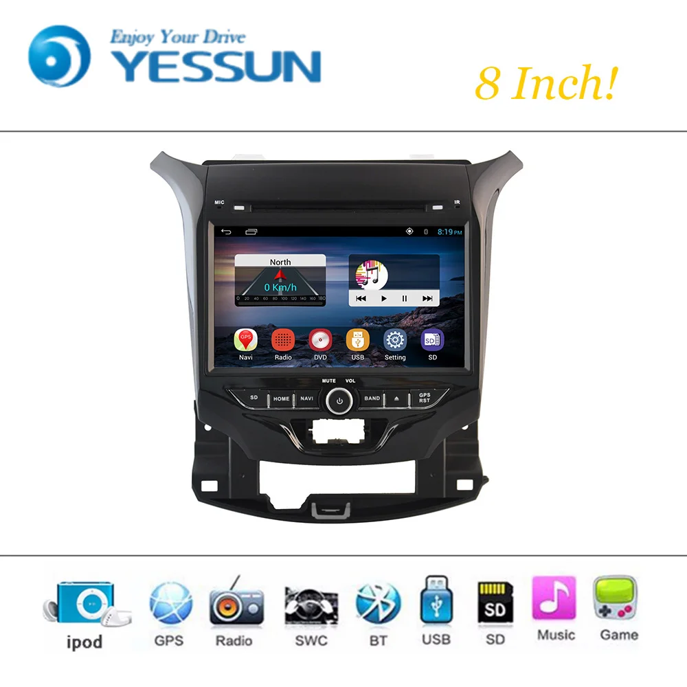 Top Car DVD Player Wince System For Chevrolet Cruze 2015 Autoradio Car Radio Stereo GPS Navigation Multimedia Audio Video 2