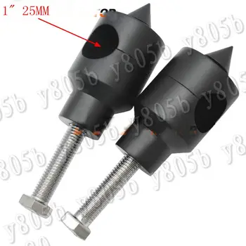 

Black 1" 25MM Handlebar 2.5" Risers For Yamaha VStar 400 650 1100 1300 Virago Xv 250 535 750 1100 Road Star Custom Chopper