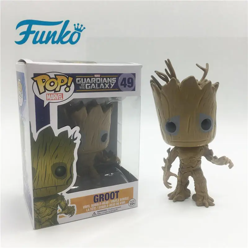 Marvel FUNKO POP! 1 шт. виниловая кукла guardions of the Galaxy Groot подарок другу ребенку мальчику на
