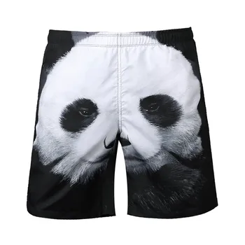 

Pants Men's Summer Casual Plus Size 3D Printed Beach Short Pants