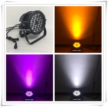 

6pcs/lot 18x18w led par ip65 outdoor stage dmx512 par 18 led pro rgbwa uv par