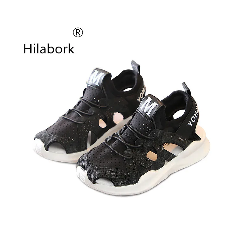 

Hilabork 2019 children's shoes summer children's sports shoes boys casual hollow breathable travel shoes girls running shoes