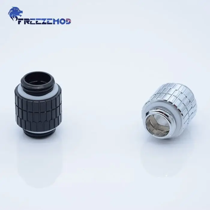 

FREEZEMOD G1/4 double outer teeth 360 degree rotatable double male inner Hexagonal fixed adapter for water cooling.BXZDS-C14
