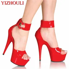 Летние Босоножки с открытым носком; zapatos mujer; пикантные женские туфли на платформе и высоком тонком каблуке 15 см; свадебные туфли-лодочки; обувь для танцев