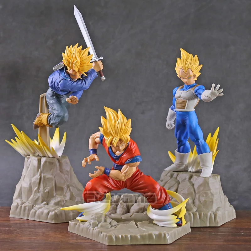 Dragon Ball Z APF Super Saiyan Son Goku/Vegeta/Future trunks ПВХ Коллекционная Фигурка DBZ фигурка игрушка