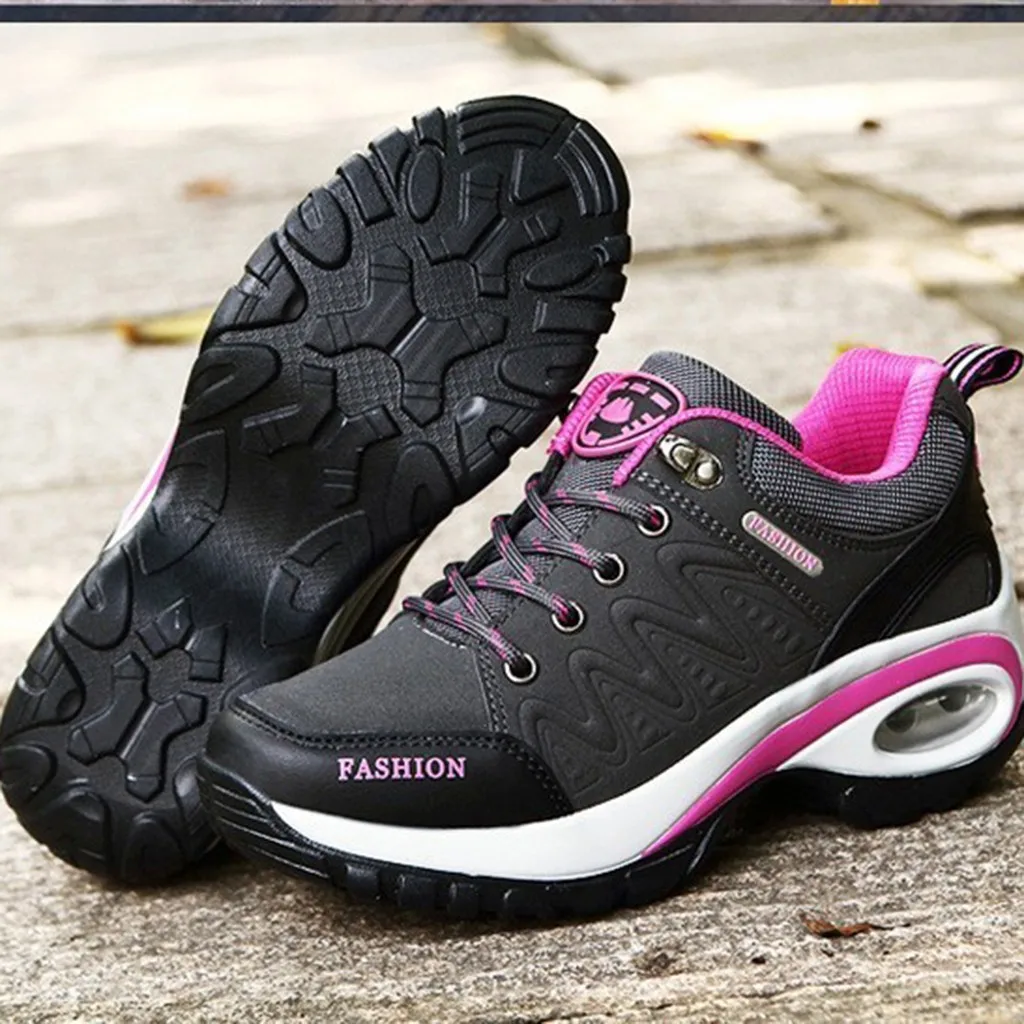 Дышащая легкая Женская Новая беговая обувь, кроссовки черного цвета, Высококачественная кожаная повседневная обувь, спортивная обувь с воздушной подушкой,#4
