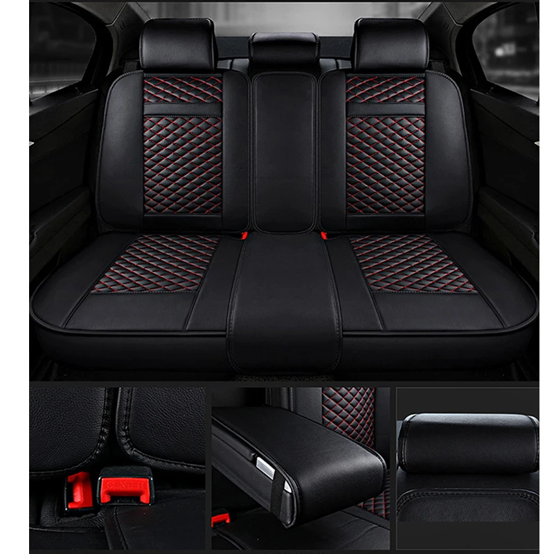 Asiento delantero cubre ajuste Citroen Berlingo I Negro Cuero Sintético