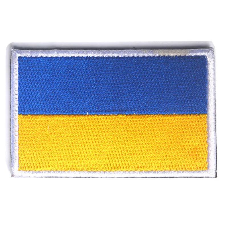 2 шт./компл. Вышивка Знак Украинский Национальный Флаг Украины Военной 3D Embroidery