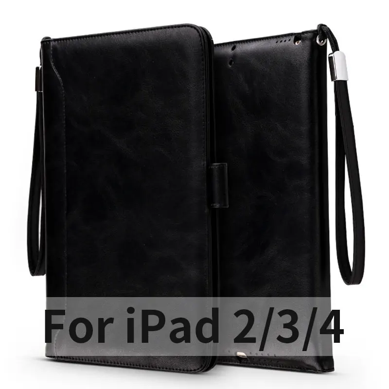 Для Fundas Apple iPad 2/3/4 mini 1 2 3 4 роскошный бизнес Pocketbook PU флип-чехол с подставкой Умный Магнитный чехол для сна - Цвет: 11