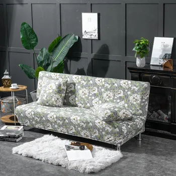 

Folding Sofa Bed Cover Pastoral Without Armrest Sofa Cover Elastic Couch Cover housse de canap Sofa Covers for Living Room 3size