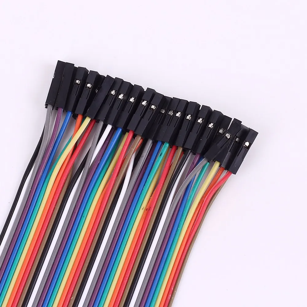 40 шт./лот 40P Dupont Wire 20 см Перемычка Кабельная линия 1p контактный разъем адаптер