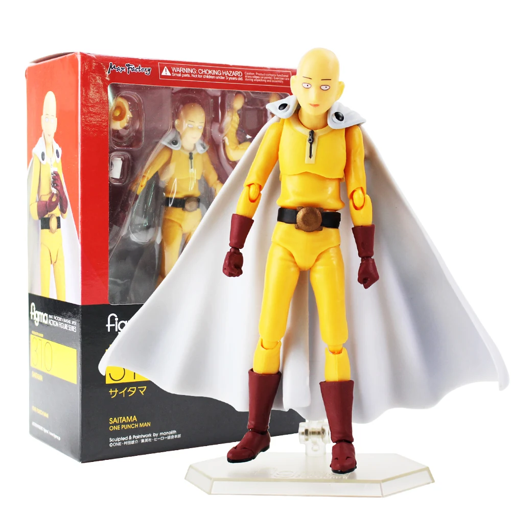 

14cm One Punch Man Saitama Figma 310 PVC Action Figure Collectible Model Toys Birthday Gift