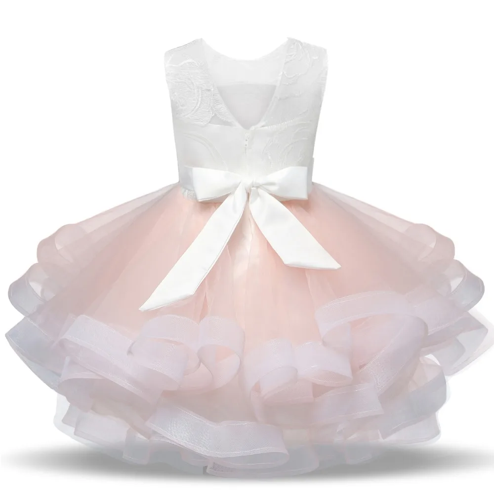 Роскошные кружевные платья с аппликацией для первого причастия для маленьких девочек; платье принцессы с рюшами и v-образным вырезом на спине до колена; платье с цветочным узором для девочек