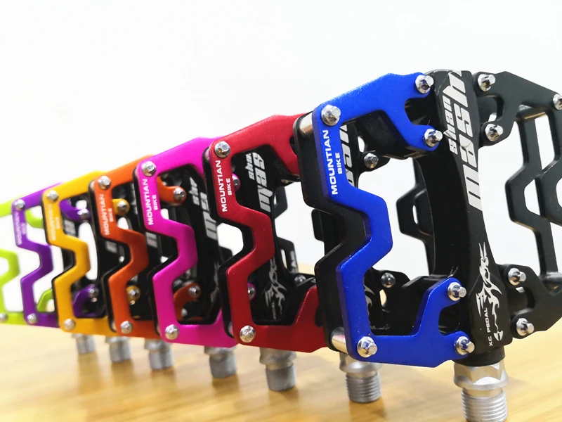 Online 2019 nuevo shanmashi pedales de bicicleta de aleación de aluminio CNC ultraligero ciclismo Pedal para BMX MTB Pedal ciclismo de carretera en los pedales de bicicleta