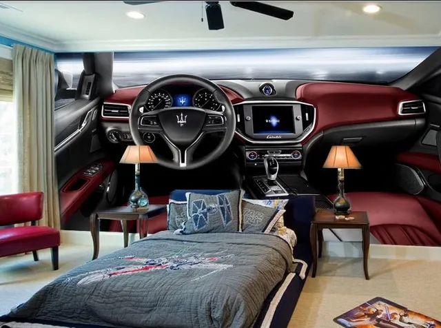 3d Car Tapety ścienne Na Zamówienie Włókniny Obraz Wyścigi