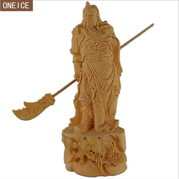 

Solid wood Buddha statue sculpture Hand-carved furniture home decoration accessoriesstatue Guan Yu Buddha statue loft decoration