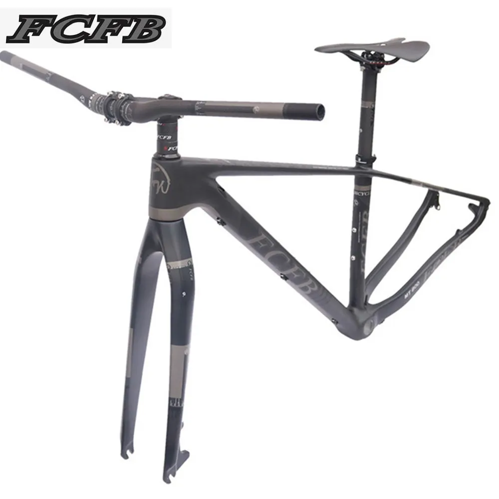FCFB mtb рама для горного велосипеда, рамки углеродистый горный карбоновая рама 29er* 17/19 дюймов углеродный руль подседельный/велосипед седло