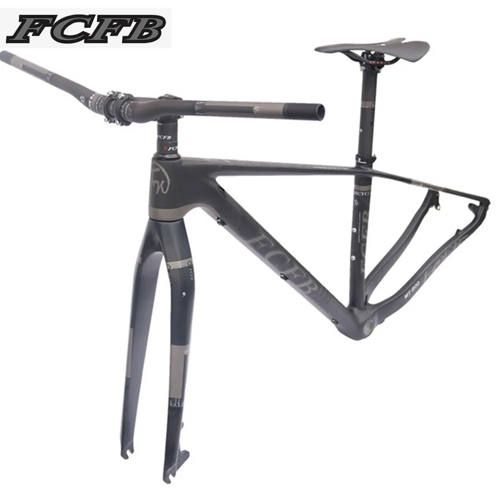 Best 2017 FCFB mtb frame  mtb bike frame carbon mountain carbon frame 29er*17/19inch carbon handlebar seatpost stem saddle 0