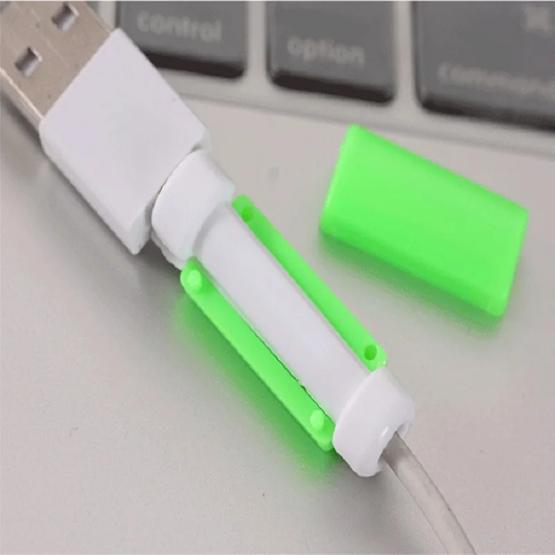 10 шт./лот USB зарядное устройство протектор для кабеля наушников яркие наушники USB кабель для передачи данных чехол для iPhone samsung htc