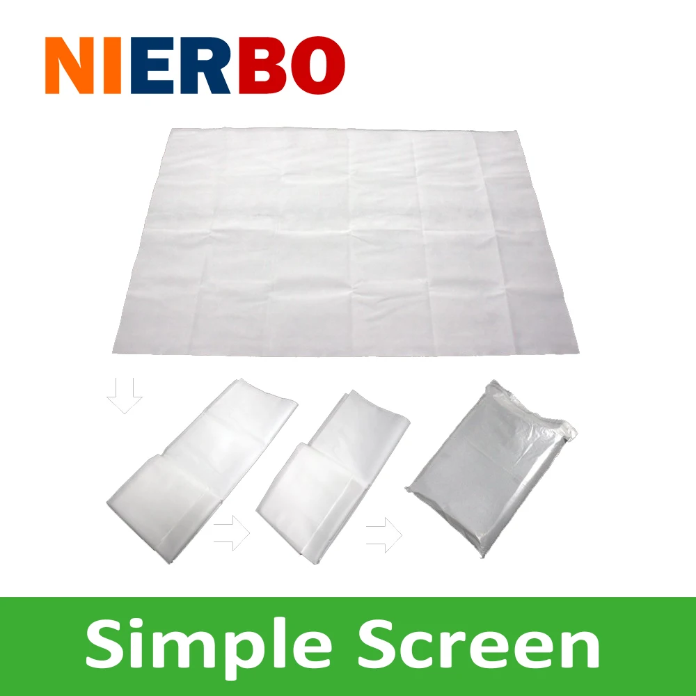 Fast Fold Screen 4 3 100 Inches Non Woven Fabric Projector simple Movie Screen Portable For