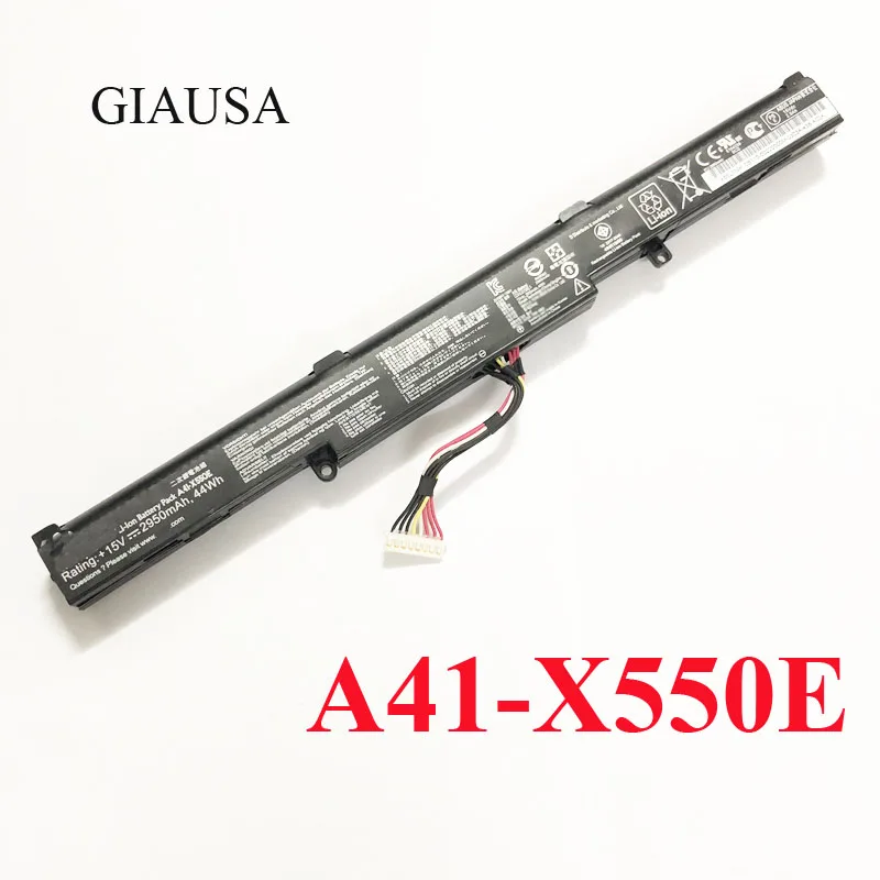 Аккумулятор X550E для Asus аккумулятор X450 X450E X450J X450JF X751M X751MA с питанием от A41-X550E |