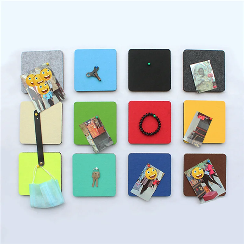Buy 14x14cm Multi colored Felt Board Home Furnishing