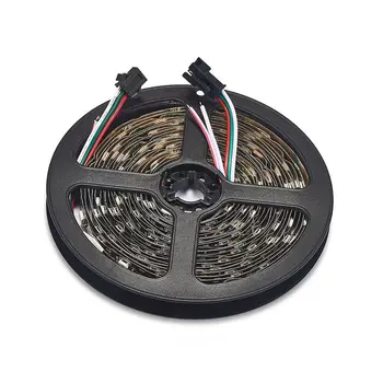 

10roll 30 LEDs/M WS2812B LED RGB Strip Light Individual Addressable 5m/roll Non Waterproof DC5V WS2812 IC Control Pixels Strip