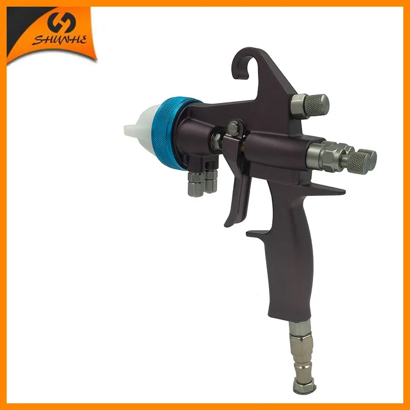 

SAT1202 airbrush paint spray gun pneumatic paint spray gun polyurethane foam spray gun chrome plating dual nozzle spray gun