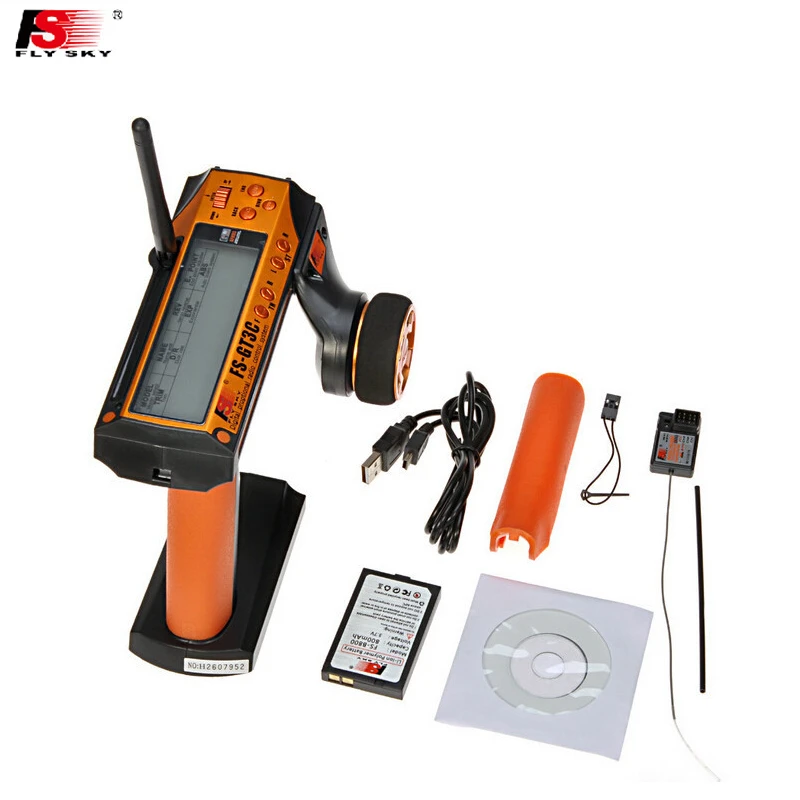 Flysky FS GT3C 2.4G 3CH RC CAR System w// battery GR3E Receiver Radio Controller