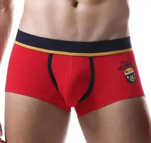 Красный SEOBEAN calzoncillos мужские боксеры шорты пижамы хлопок unterhosen herren нижнее белье мужские пижамы боксеры calecon homme боксеры coton - Цвет: Красный
