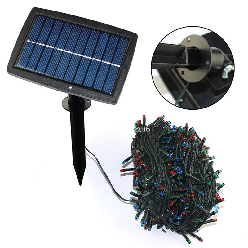 12 M 100 Solar LED cadena Luces de hadas de la boda de Navidad jardín al aire libre Garland Decoración Luz lámparas Luces Navidad Guirlande 12 M 100 Solar LED cadena Luces de hadas de la boda de Navidad jardín al aire libre Garland Decoración Luz lámparas Luces Navidad Guirlande