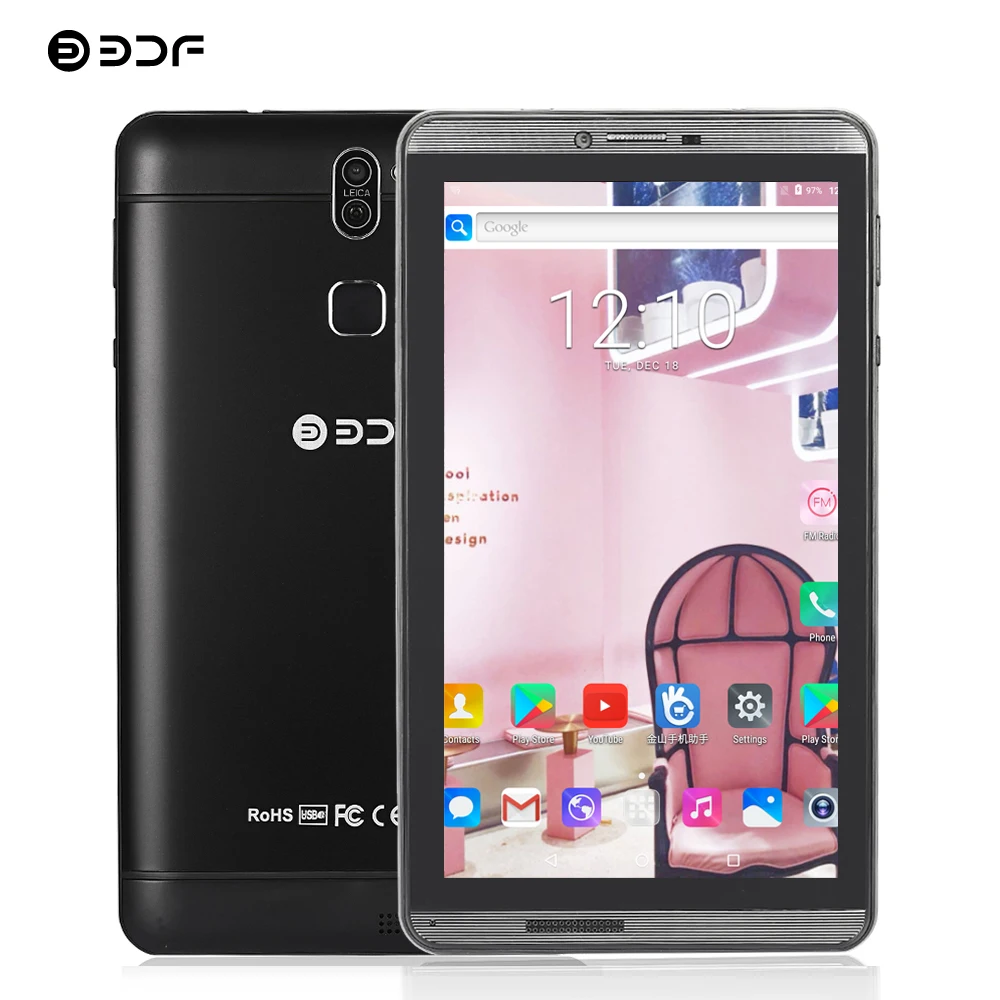 

BDF Cheap Tablet 7 Inch Built-in 3G Phone Dual Sim Card Android 6.0 Tablet Pc Quad Core 1GB+16GB Mobile Phone Tab KIDS Tablet 7