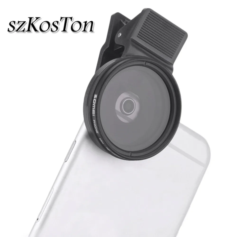 

3 in 1 Perfessional Mobile Phone Lens 37MM CPL+Close Up Filter+ND2-400 ND Fader Filter Kit Phone Camera Lenses Filter For iPhone