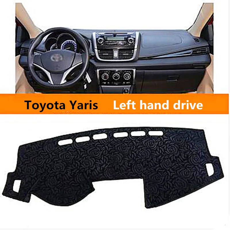 Высокое качество левой Дирв элегантный стиль приборной панели автомобиля Обложка для Toyota Yaris адиабатического коврик для Toyota