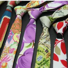 5cm necktie bright printed tie for men neckwear skinny floral ties suit accessories man neck tie