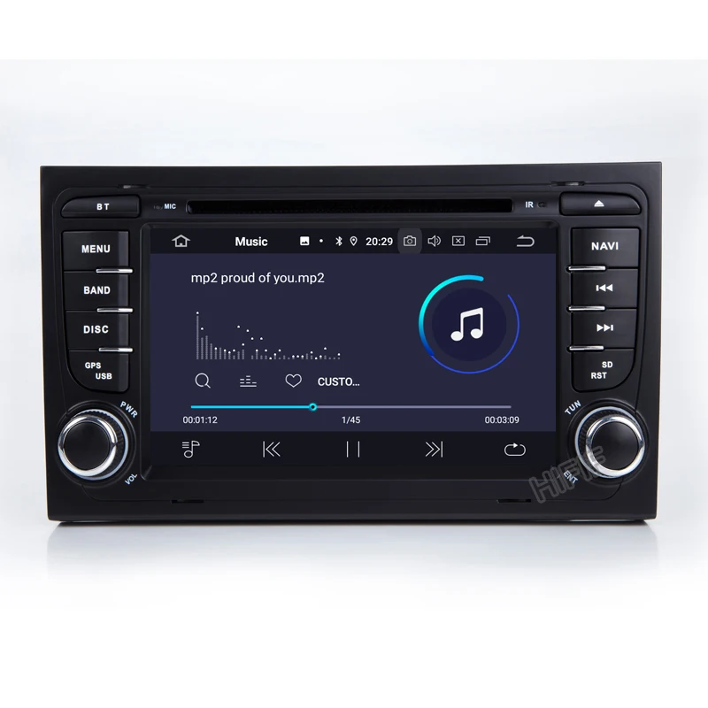 Perfect DSP Android 9.0 8 CORE/4 CORE CAR GPS For Audi A4 B6 B7 S4 B7 B6 RS4 B7 SEAT Exeo dvd player radio IPS screen WIFI BT CARPLAY PC 3
