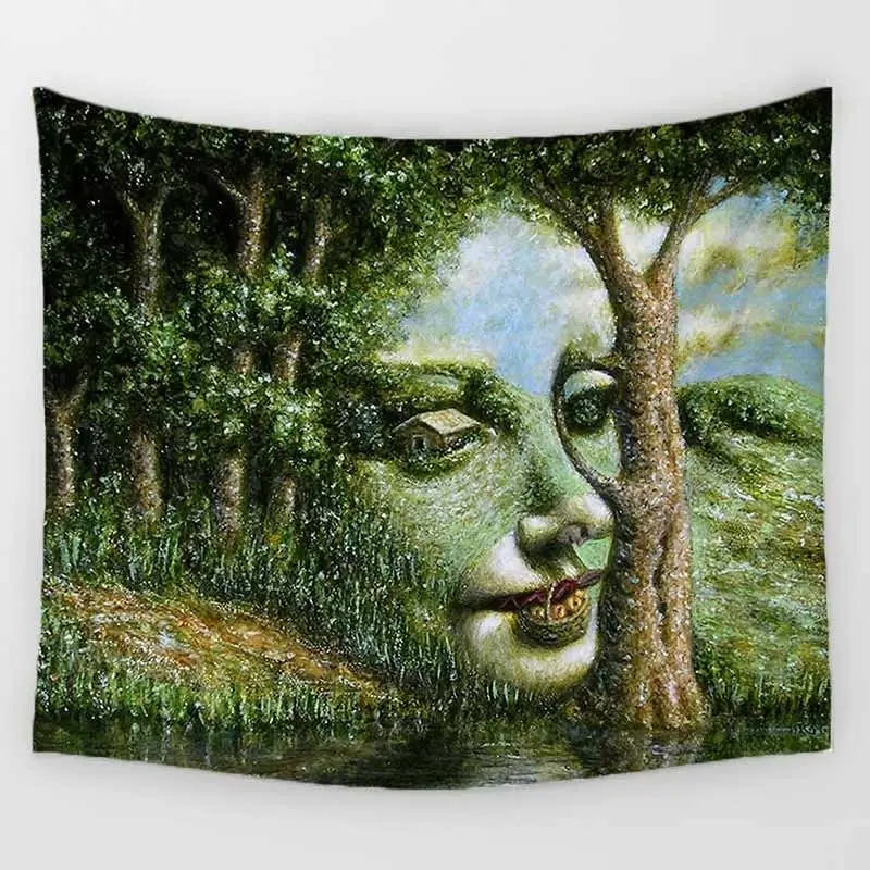 Fairy Forest Tapestry Bohemian Wall Hanging Tapestry Forest Starry Night Tapestry for Home Wall Decorations Tapestries