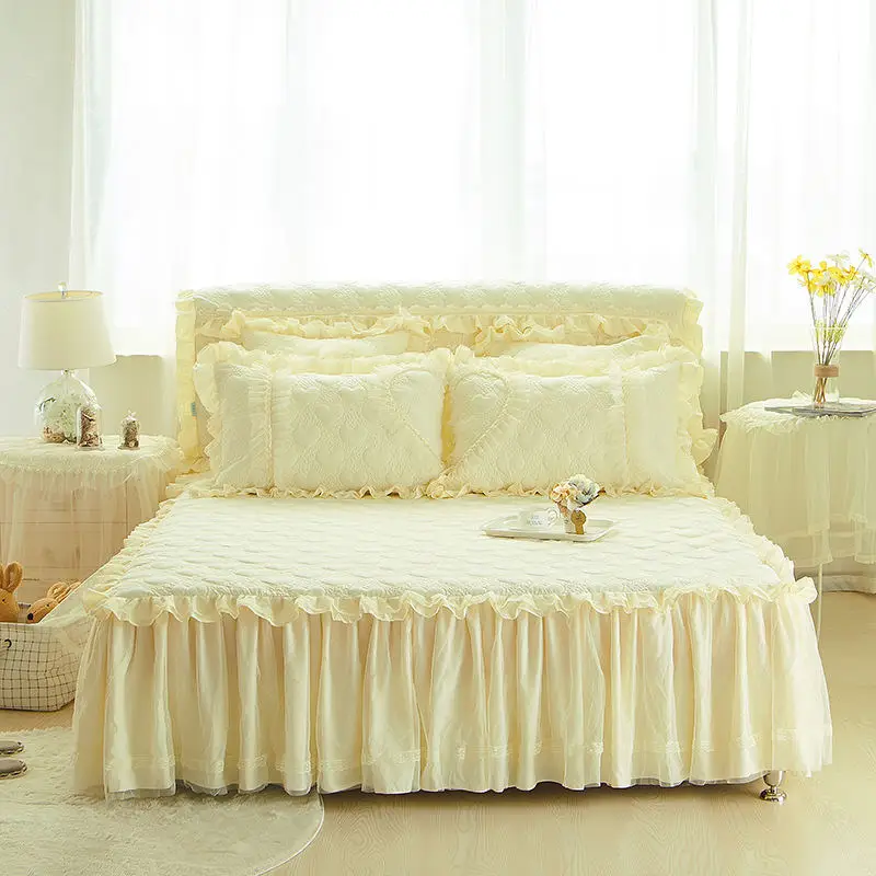 1 шт роскошное кружевное постельное покрывало высокого качества принцесса набор постельного белья разнообразие стилей