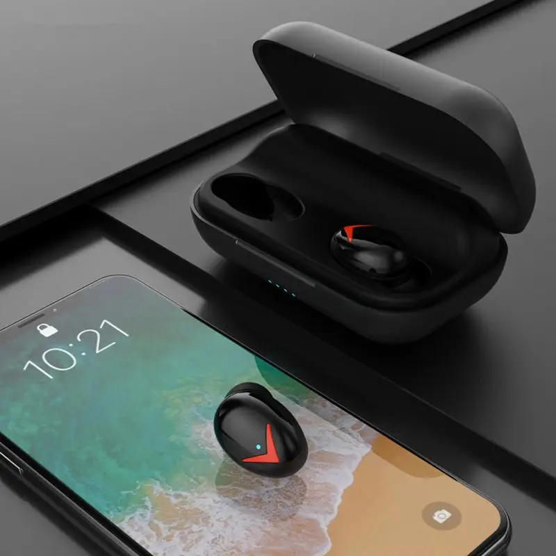 LEORY A8 TWS Wireless bluetooth 5.0 Earphone Smart Touch CVC8.0 Noise Cancelling with 2200mAh Charging Box