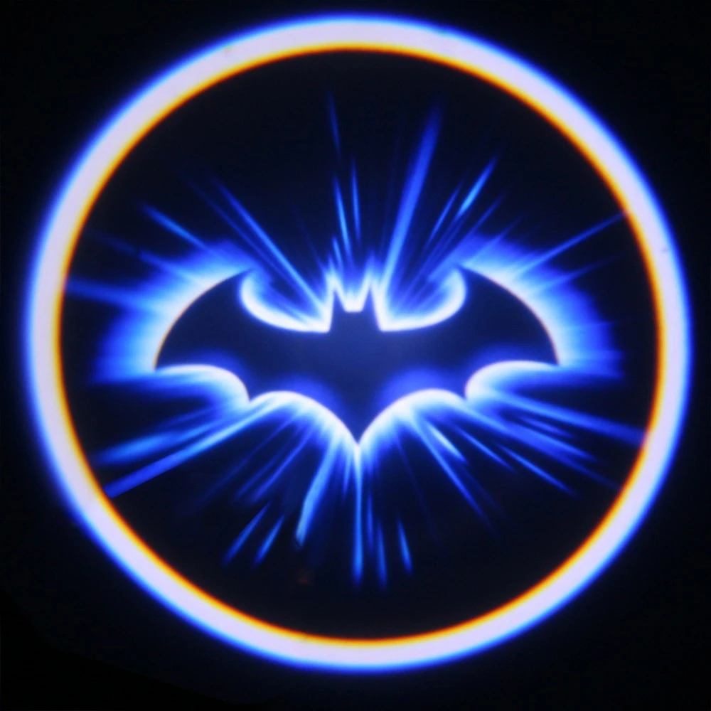 2 шт./лот Универсальный светодиодный светильник для двери автомобиля Бэтмен Летучая мышь Череп Призрак Тень Предупреждение льная лампа лазерный проектор Авто Наклейка На Хэллоуин светильник s