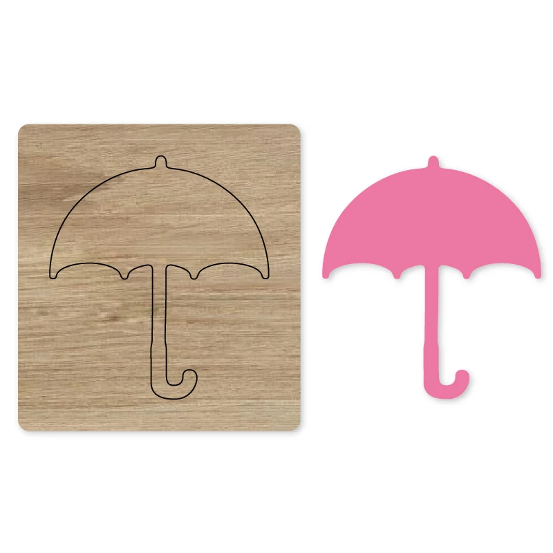 

Estel Wooden Mold Cutting Dies Umbrella Frame Scrapbooking Album DIY Craft Embossing Die cuts Paper Card making Decoration 2019