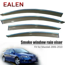 EALEN для Mazda 6 2006 2007 2008 2009 2010 укладка ABS вентиляционные ВС дефлекторы гвардии аксессуары 4 шт./1 компл. дым окна дождь козырек