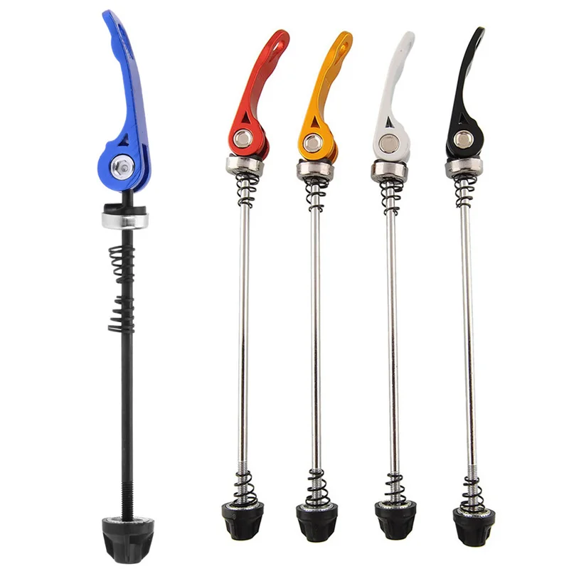 

One Pair Road Mountain Bike Bicycle Cycling MTB Wheel Hub Skewers Quick Release Axle QR 145/185mm Bicycle Parts 5 Colors