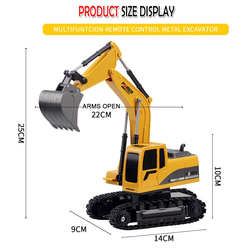 2,4 ГГц 6Ch 1:24 Rc экскаватор мини Rc грузовик перезаряжаемый имитационный экскаватор Подарочная игрушка для детей