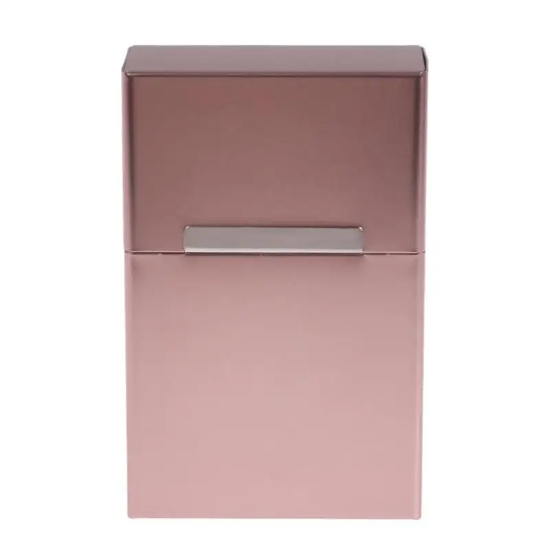 

1PC Aluminum Magnetic Flip Cigarette Case Holder Pocket Box 20 Cigarettes Box Business Card Case Storage Container Gift Box