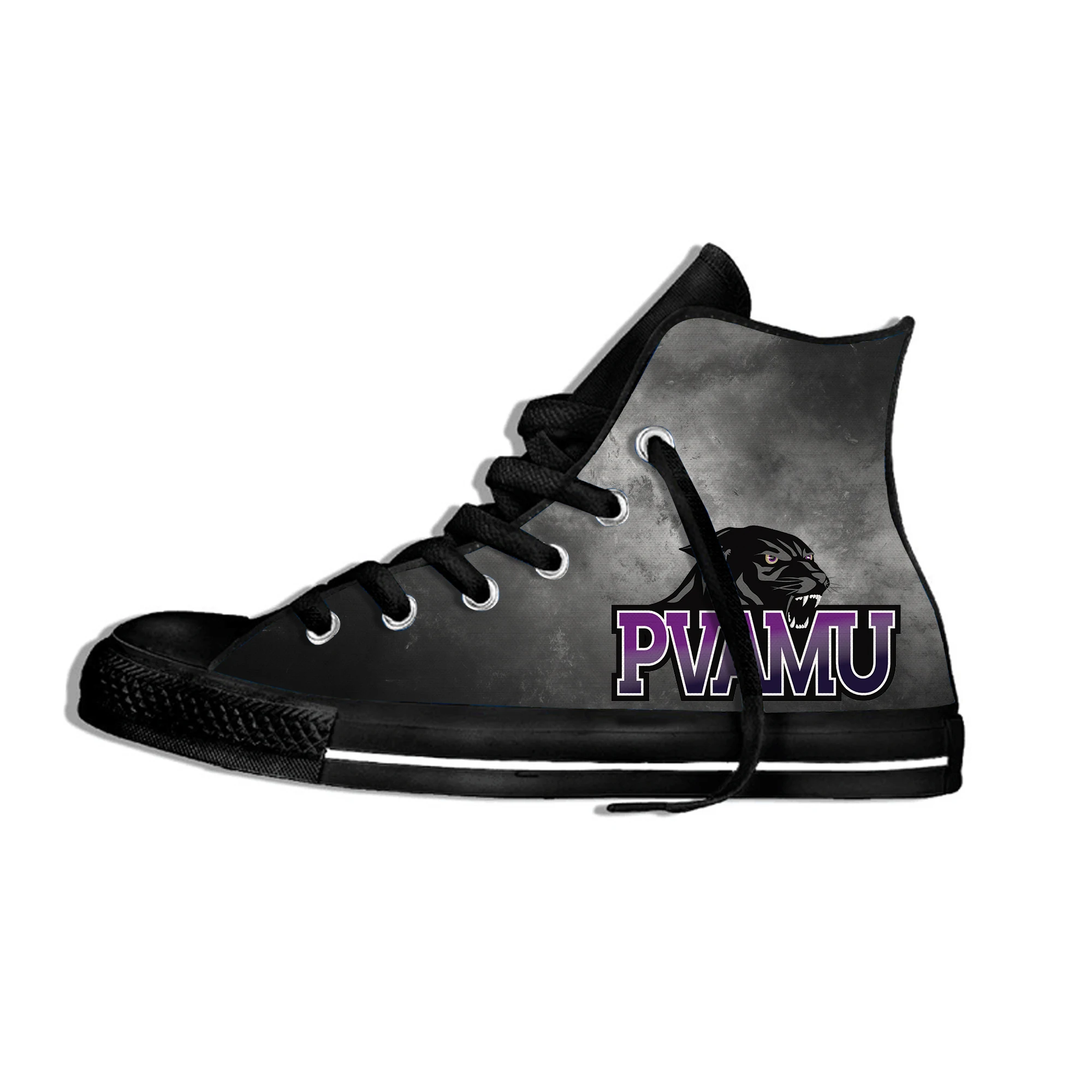 

Lightweight Men's/women's Prairie View A&M Panthers Shoes Casual University Flat Canvs Sneakers Breathable High Top Shoes